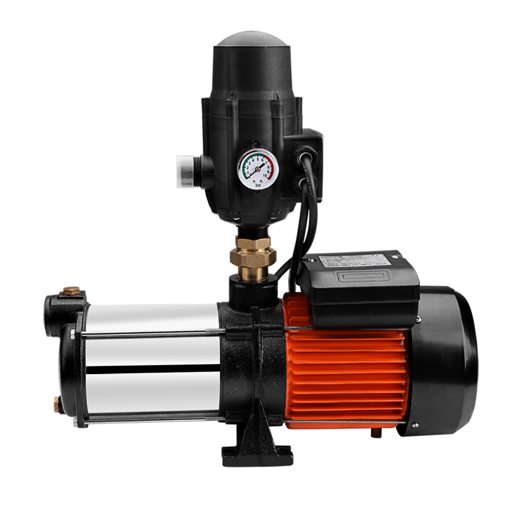 Marlook Garden Water Pump High Pressure 1800W Multi Stage Tank Rain Irrigation Black