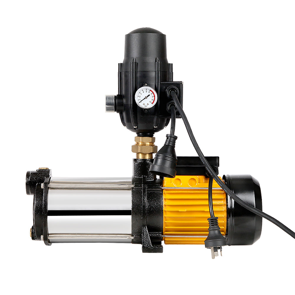 Marlook Garden Water Pump High Pressure 2500W Multi Stage Tank Rain Irrigation Black