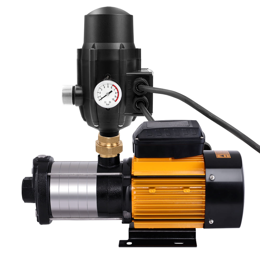 Marlook Garden Water Pump High Pressure 2500W Multi Stage Tank Rain Irrigation Black