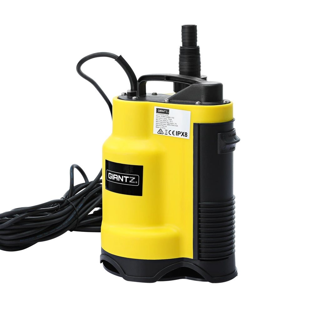 Marlook Garden Water Submersible Pump 400W Dirty Bore Sewerage Tank Well Steel