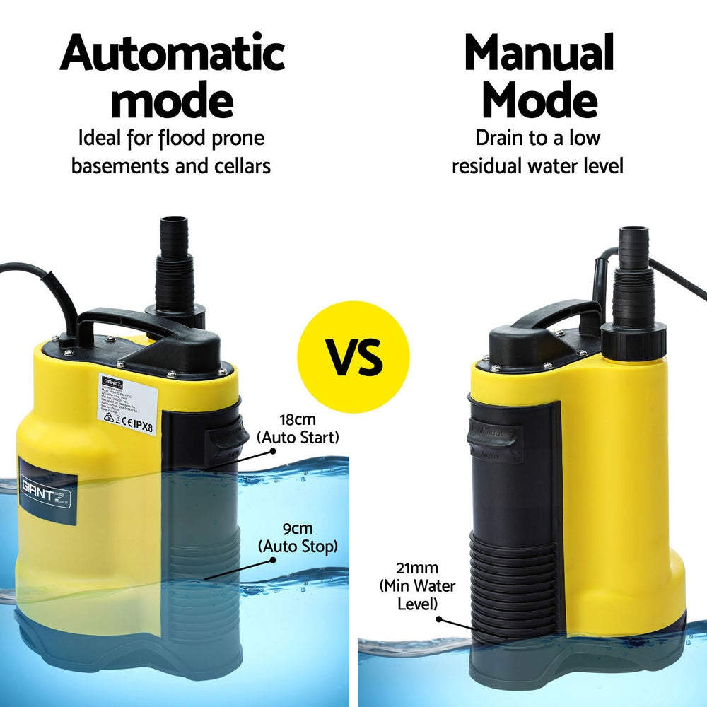 Marlook Garden Water Submersible Pump 750W Dirty Bore Sewerage Tank Well Steel