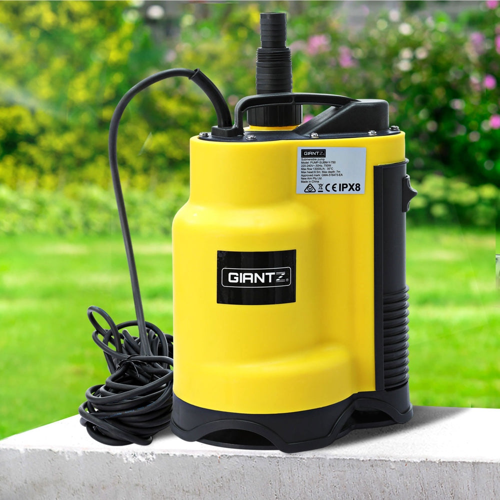 Marlook Garden Water Submersible Pump 750W Dirty Bore Sewerage Tank Well Steel