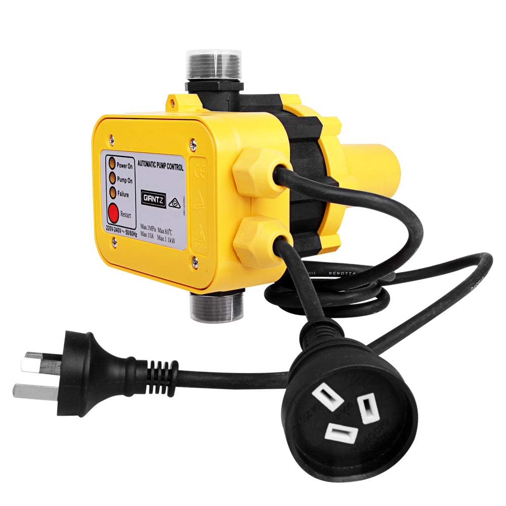 Marlook Water Pressure Pump Controller Auto Switch Control Electric Electronic Yellow