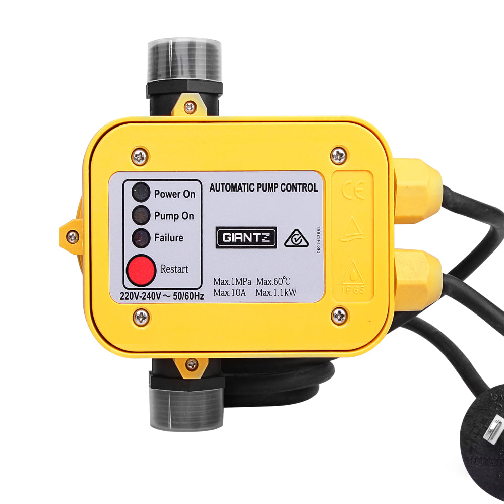 Marlook Water Pressure Pump Controller Auto Switch Control Electric Electronic Yellow