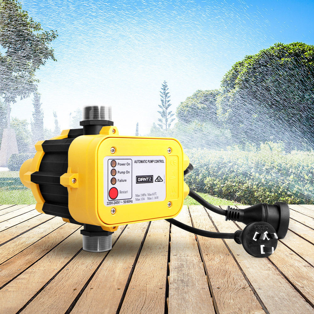 Marlook Water Pressure Pump Controller Auto Switch Control Electric Electronic Yellow