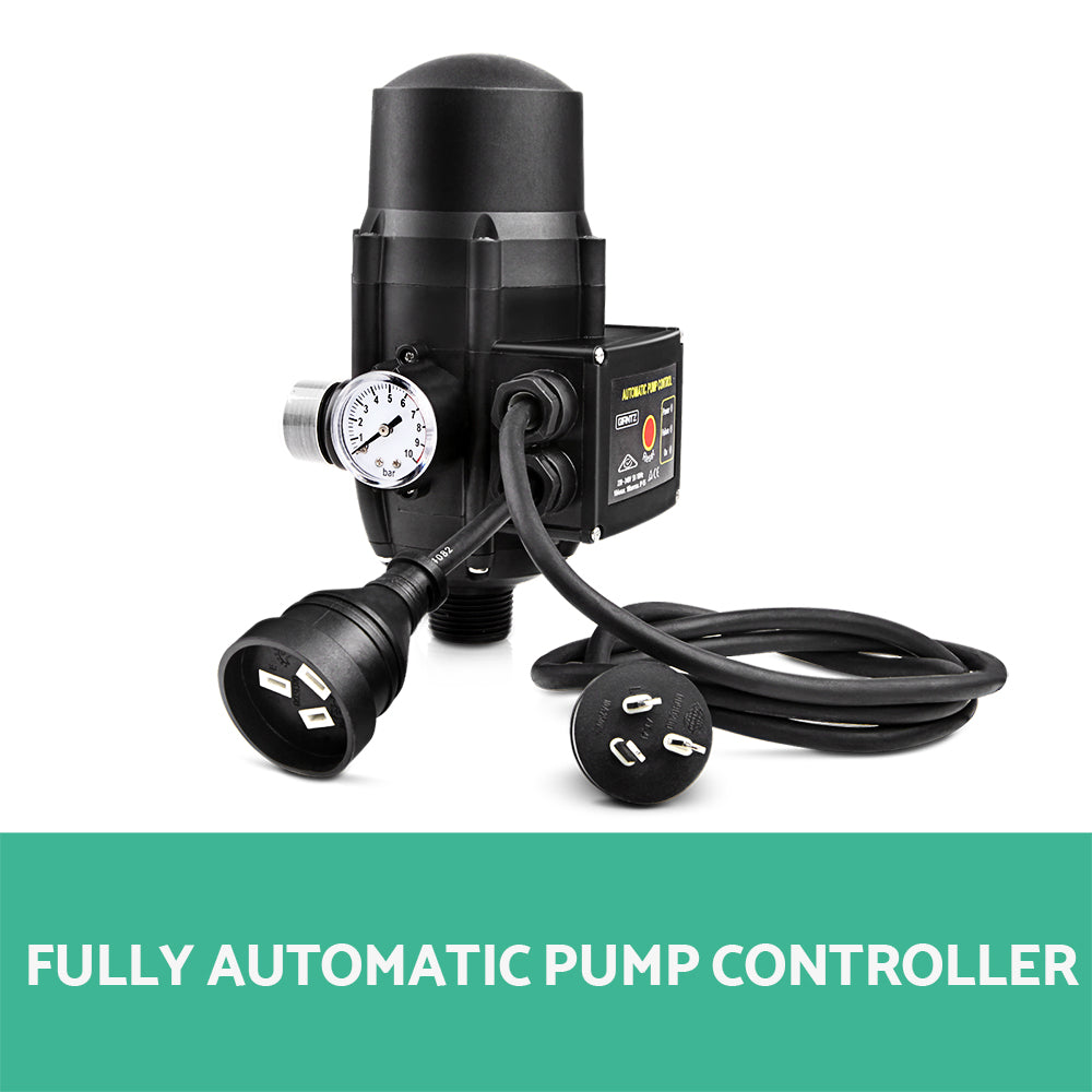 Marlook Water Pressure Pump Controller Auto Switch Control Electric Electronic Black