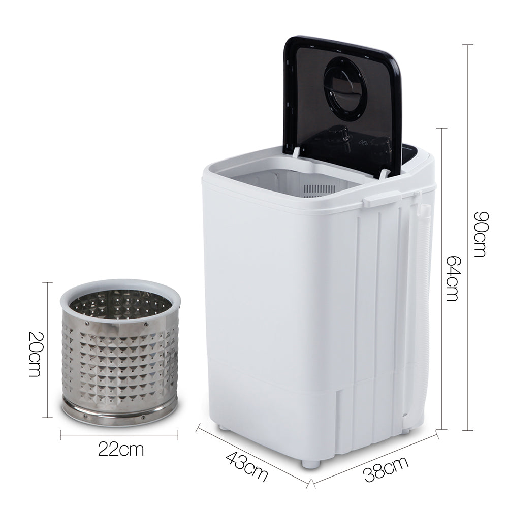 Marlook Portable Washing Machine 4.6KG Black