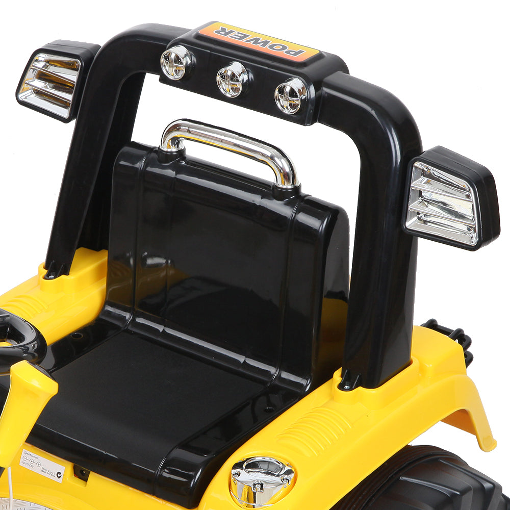 Marlook Kids Electric Ride On Car Bulldozer Digger Loader Remote 6V Yellow