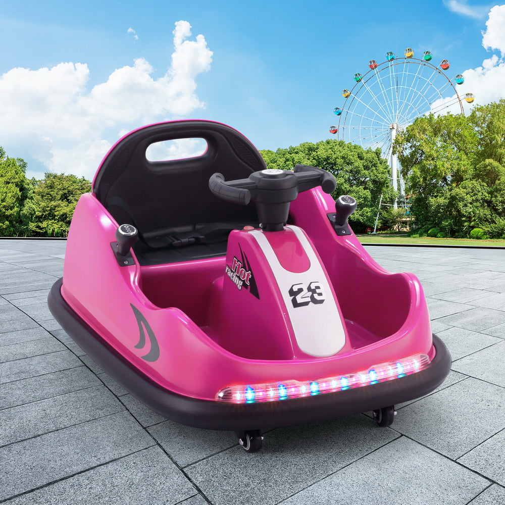 Marlook Kids Ride On Car Bumper Kart 6V Electric Toys Cars Remote Control Pink