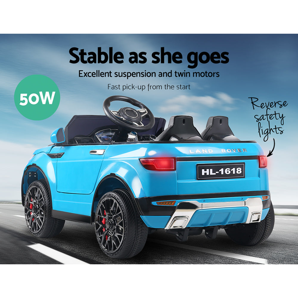 Marlook Kids Electric Ride On Car SUV Range Rover-inspired Toy Cars Remote 12V Blue