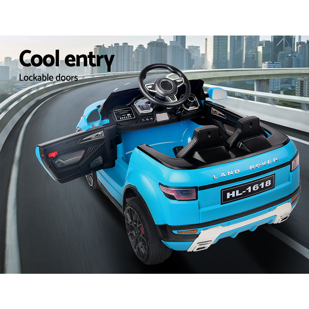 Marlook Kids Electric Ride On Car SUV Range Rover-inspired Toy Cars Remote 12V Blue