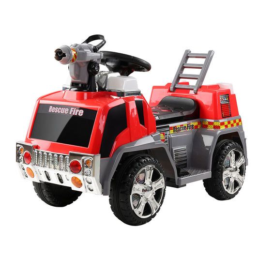 Marlook Kids Electric Ride On Car Fire Engine Fighting Truck Toy Cars 6V Red