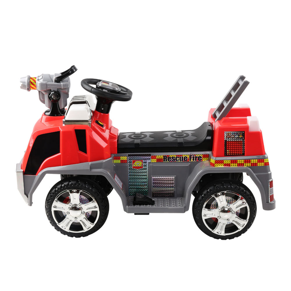 Marlook Kids Electric Ride On Car Fire Engine Fighting Truck Toy Cars 6V Red