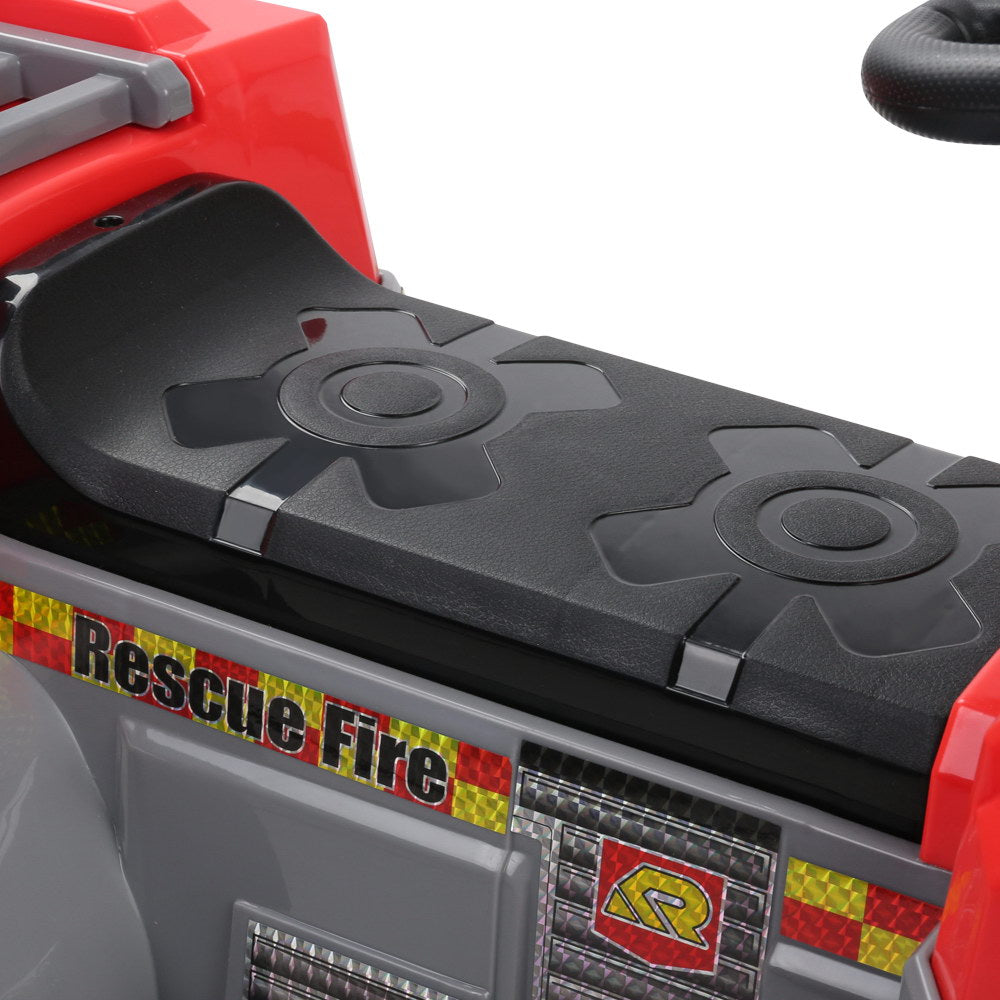 Marlook Kids Electric Ride On Car Fire Engine Fighting Truck Toy Cars 6V Red