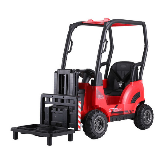 Marlook Kids Electric Ride On Car Forklift Loader Toys Cars Horn Remote 12V Red