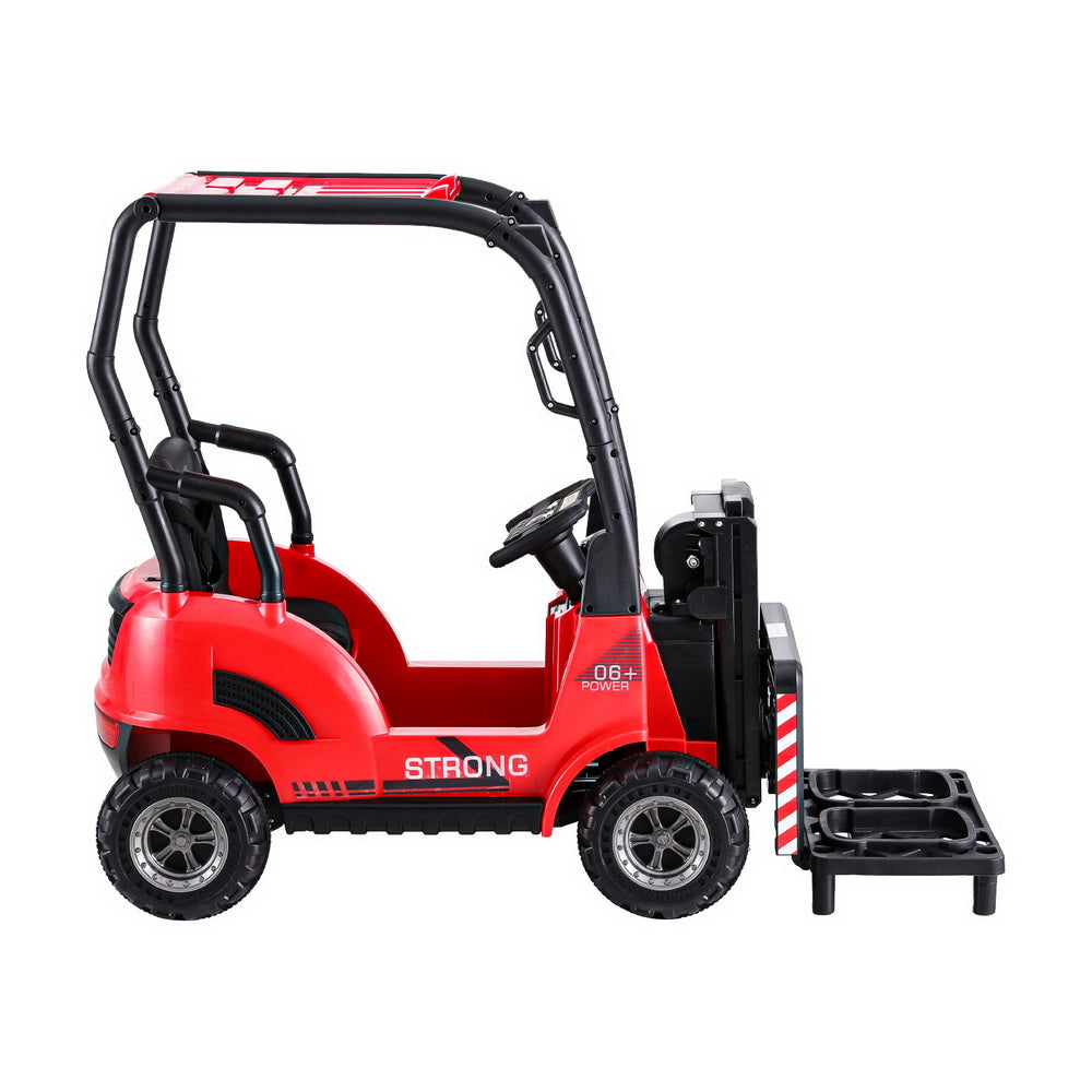 Marlook Kids Electric Ride On Car Forklift Loader Toys Cars Horn Remote 12V Red