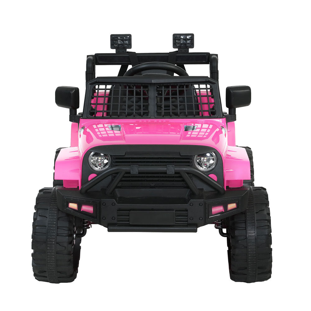 Marlook Kids Electric Ride On Car Jeep Toy Cars Remote 12V Pink