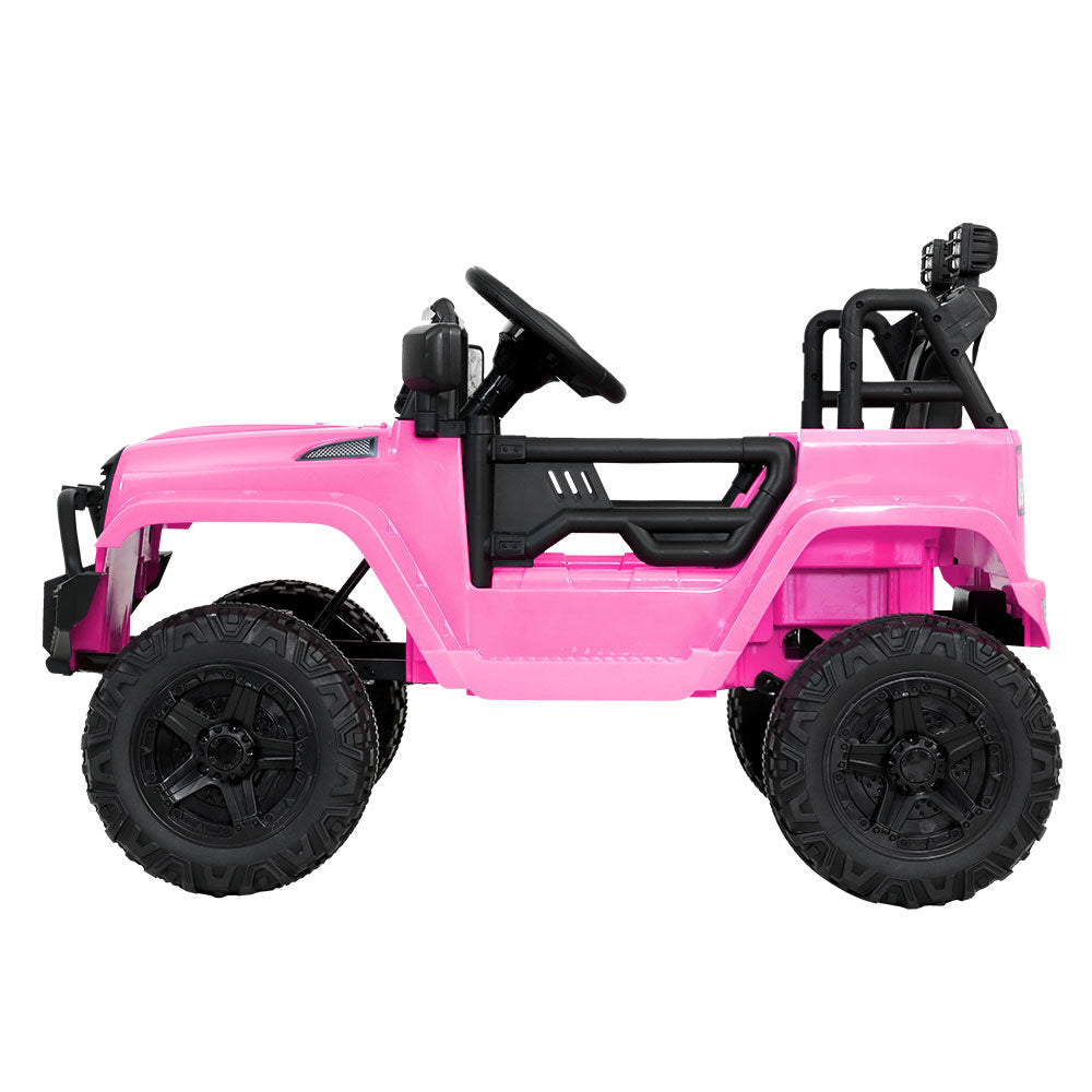 Marlook Kids Electric Ride On Car Jeep Toy Cars Remote 12V Pink