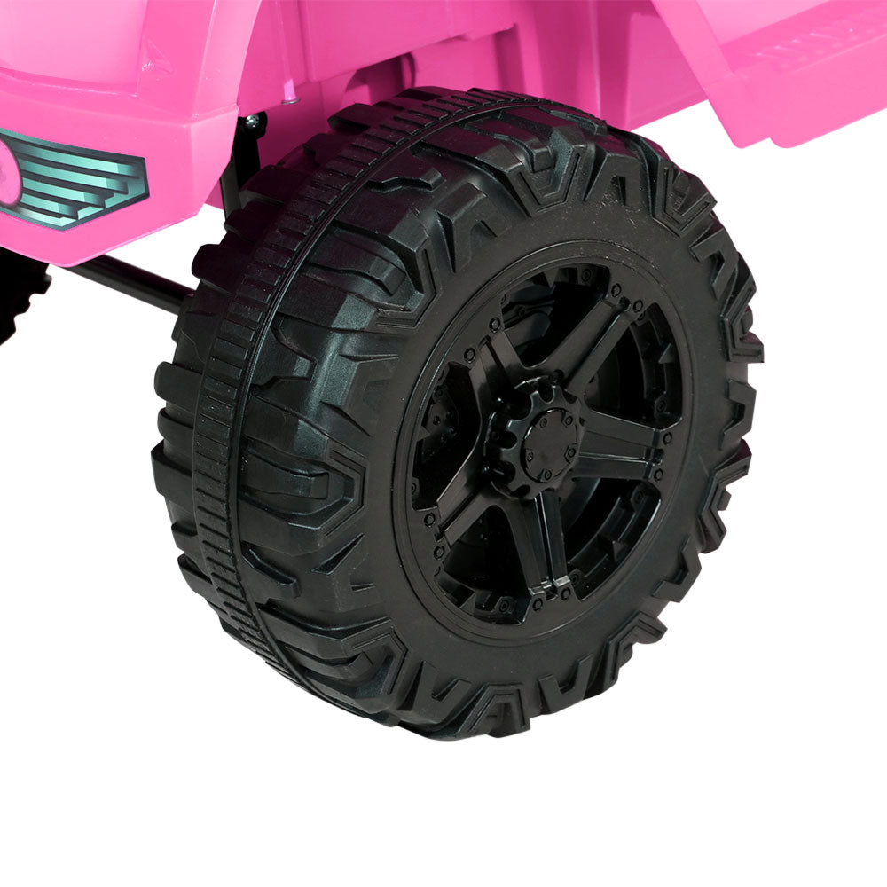 Marlook Kids Electric Ride On Car Jeep Toy Cars Remote 12V Pink
