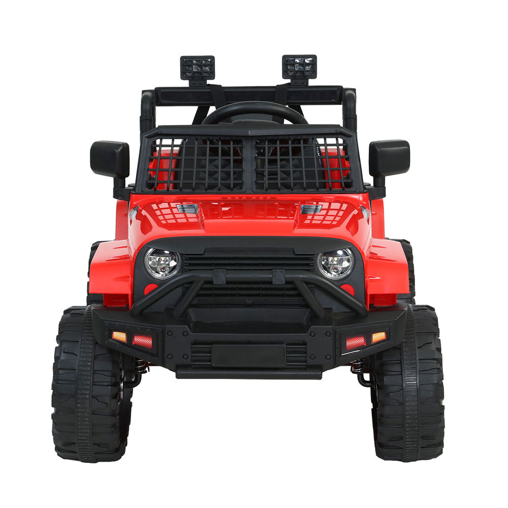 Marlook Kids Electric Ride On Car Jeep Toy Cars Remote 12V Red