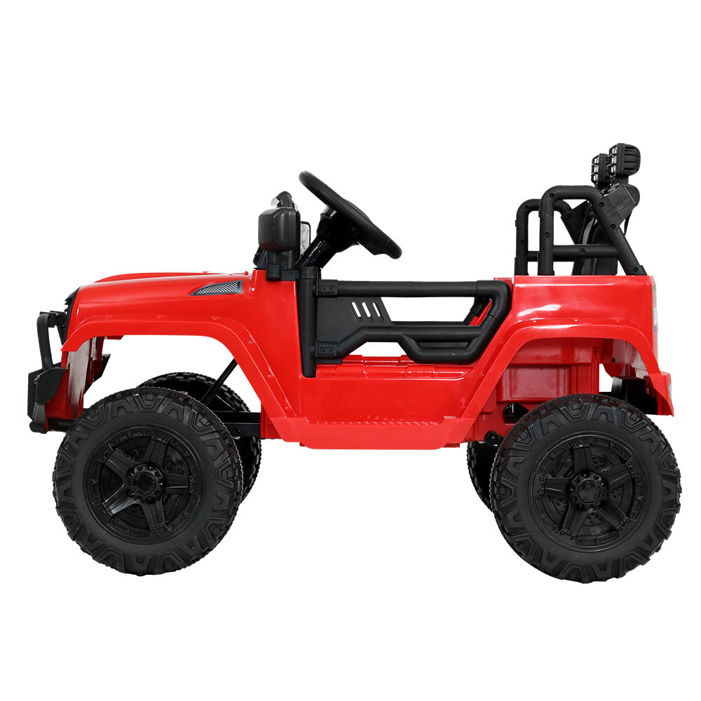 Marlook Kids Electric Ride On Car Jeep Toy Cars Remote 12V Red