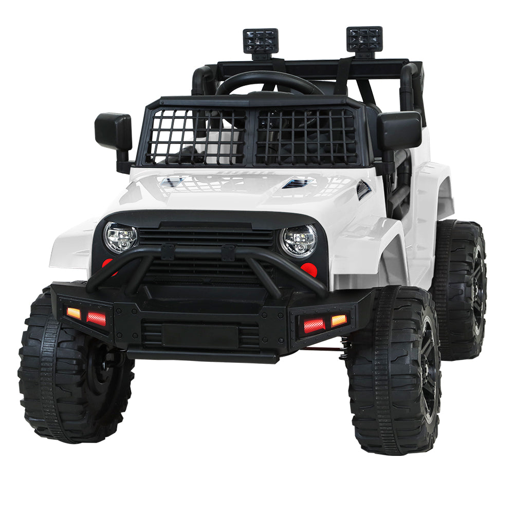 Marlook Kids Electric Ride On Car Jeep Toy Cars Remote 12V White