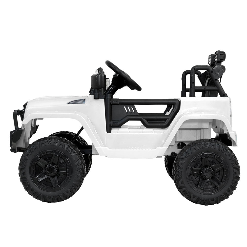 Marlook Kids Electric Ride On Car Jeep Toy Cars Remote 12V White