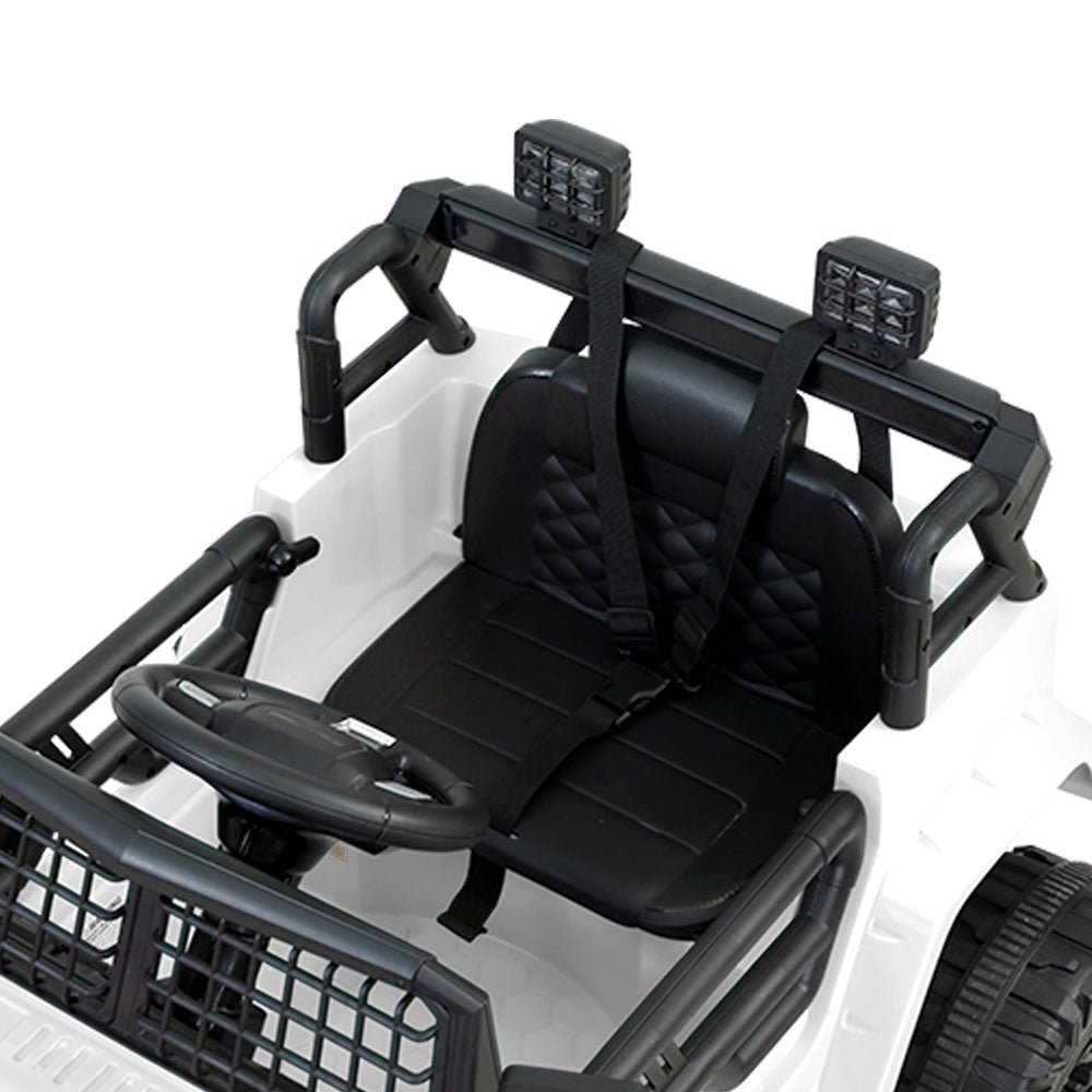 Marlook Kids Electric Ride On Car Jeep Toy Cars Remote 12V White