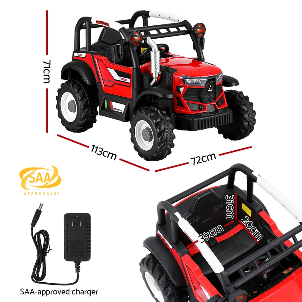 Marlook Kids Electric Ride On Car Off Road Jeep Remote 12V Red