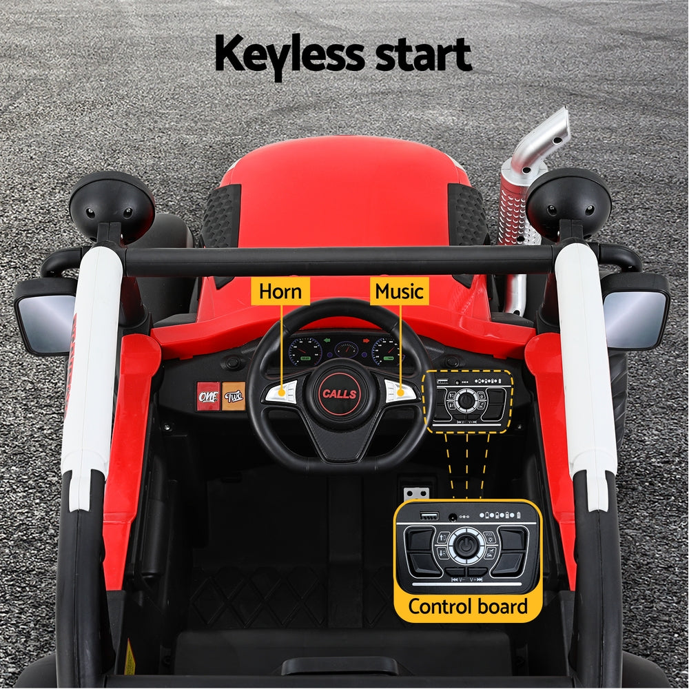Marlook Kids Electric Ride On Car Off Road Jeep Remote 12V Red