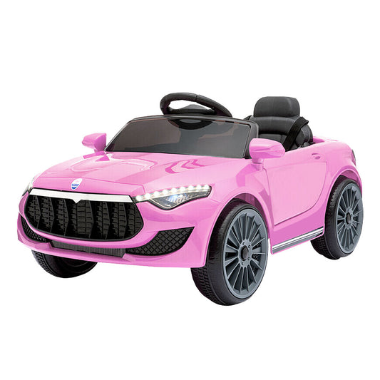 Marlook Kids Electric Ride On Car Toys Cars Headlight Music Remote Control 12V Pink
