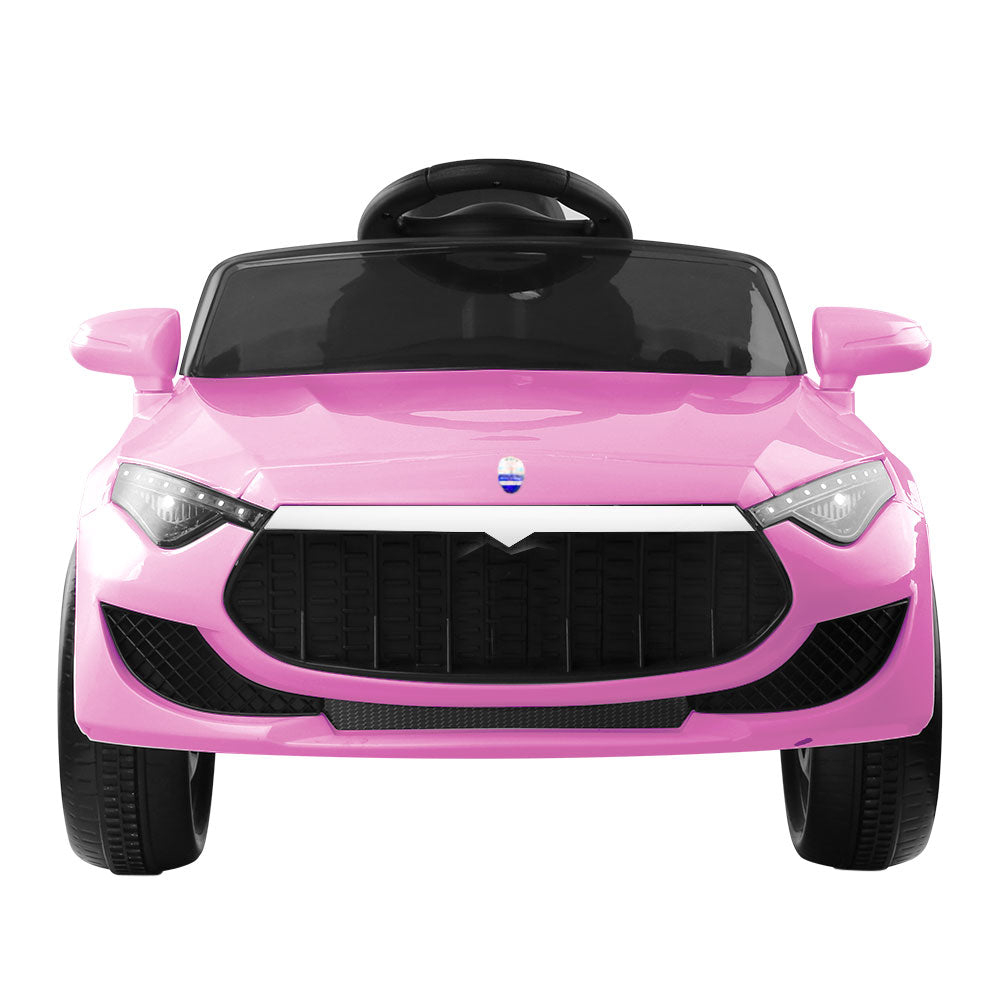 Marlook Kids Electric Ride On Car Toys Cars Headlight Music Remote Control 12V Pink