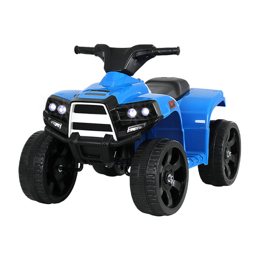 Marlook Kids Ride On ATV Quad Motorbike Car 4 Wheeler Electric Toys Battery Blue