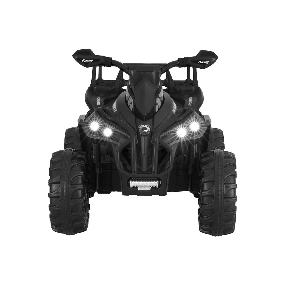 Marlook Kids Ride On Car ATV Quad Motorbike Storage Rack Electric Toys 12V Black