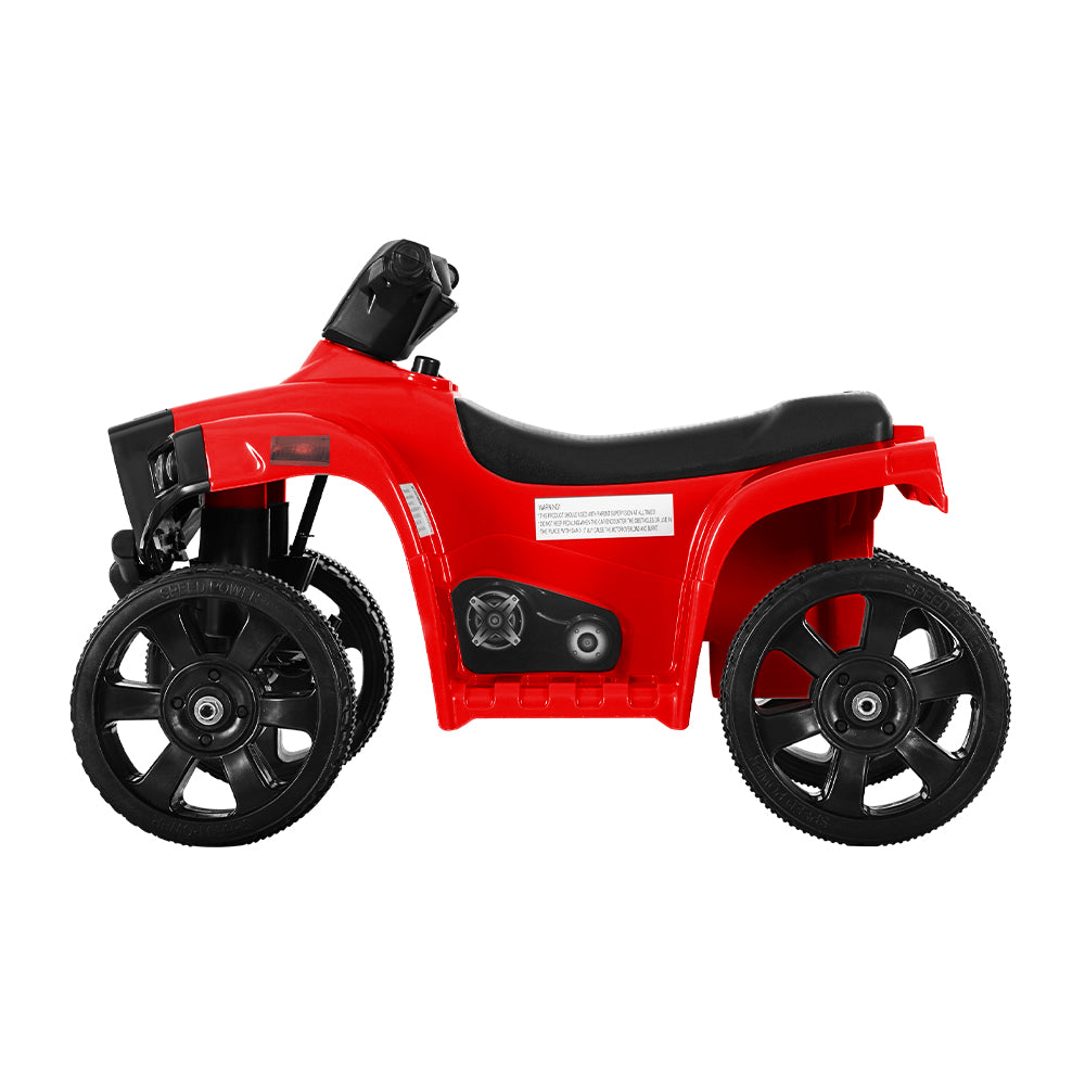 Marlook Kids Ride On ATV Quad Motorbike Car 4 Wheeler Electric Toys Battery Red
