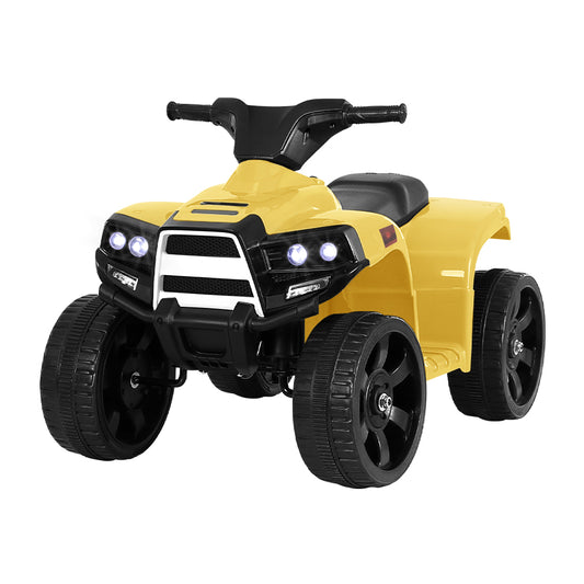 Marlook Kids Ride On ATV Quad Motorbike Car 4 Wheeler Electric Toys Battery Yellow