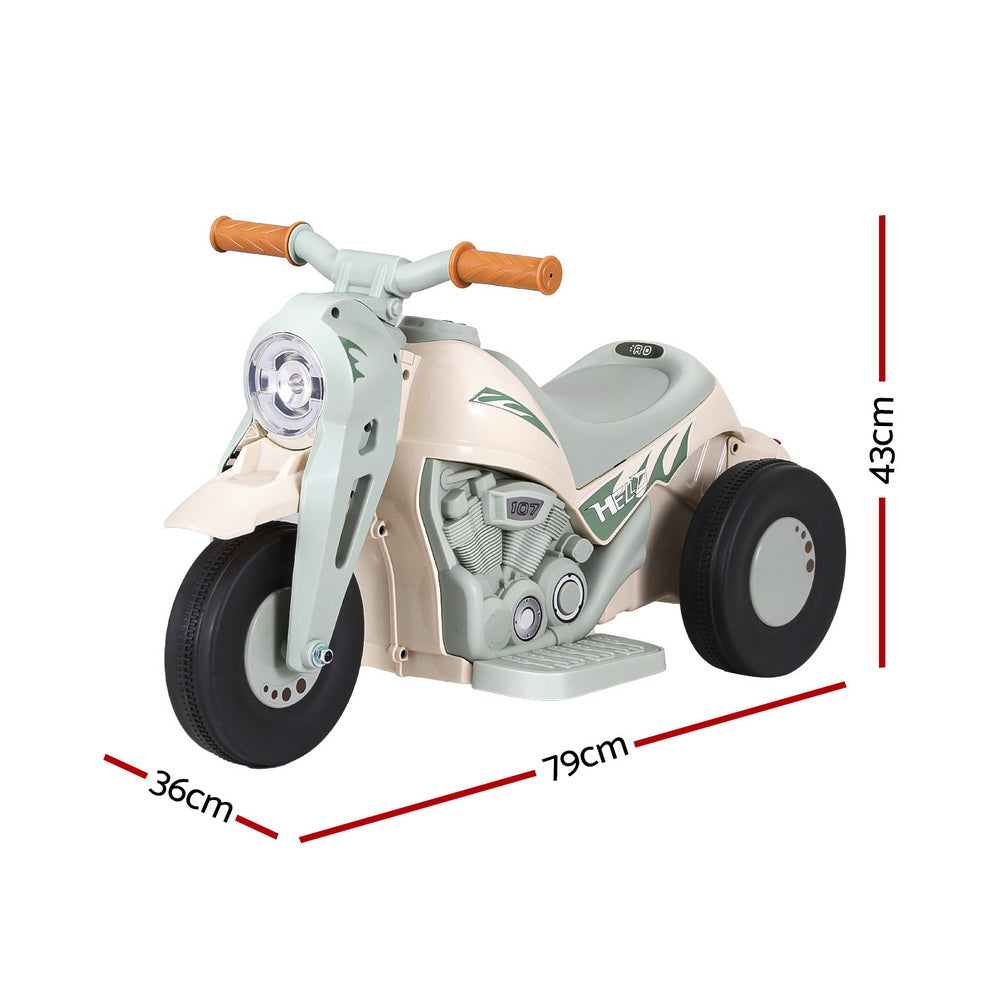 Marlook Kids Ride On Car Electric Motorcycle Motorbike with Bubble Maker Green