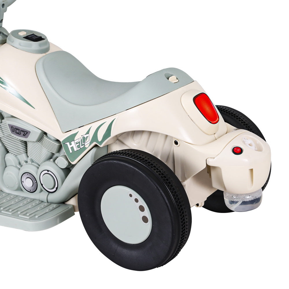 Marlook Kids Ride On Car Electric Motorcycle Motorbike with Bubble Maker Green