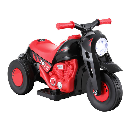 Marlook Kids Ride On Car Motorcycle Motorbike with Bubble Maker Electric Toy 6V Red