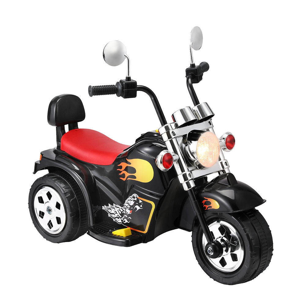 Marlook Kids Ride On Car Motorcycle Motorbike Electric Toys Horn Music 6V Black
