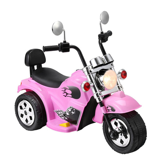 Marlook Kids Ride On Car Motorcycle Motorbike Electric Toys Horn Music 6V Pink