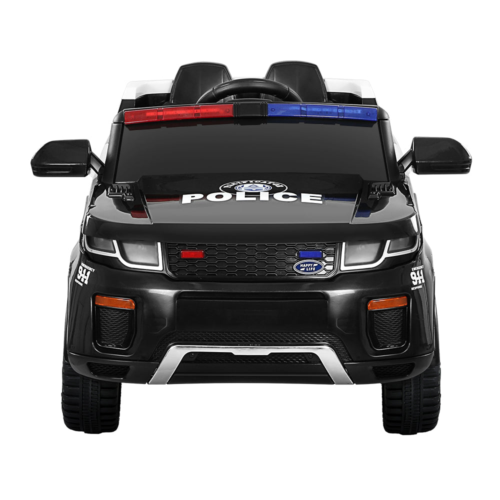 Marlook Kids Electric Ride On Patrol Police Car Range Rover-inspired Remote Black
