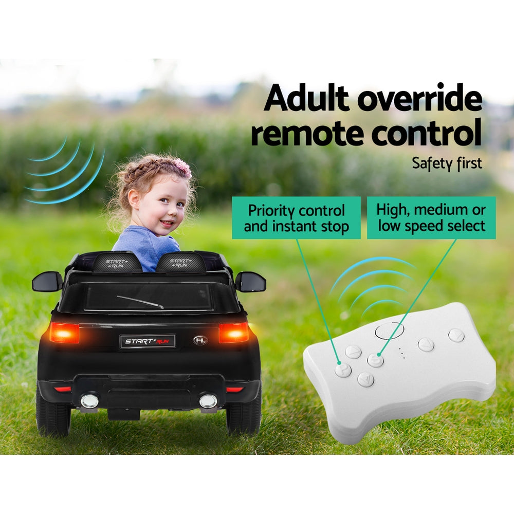 Marlook Kids Electric Ride On Car SUV Range Rover-inspired Cars Remote 12V Black