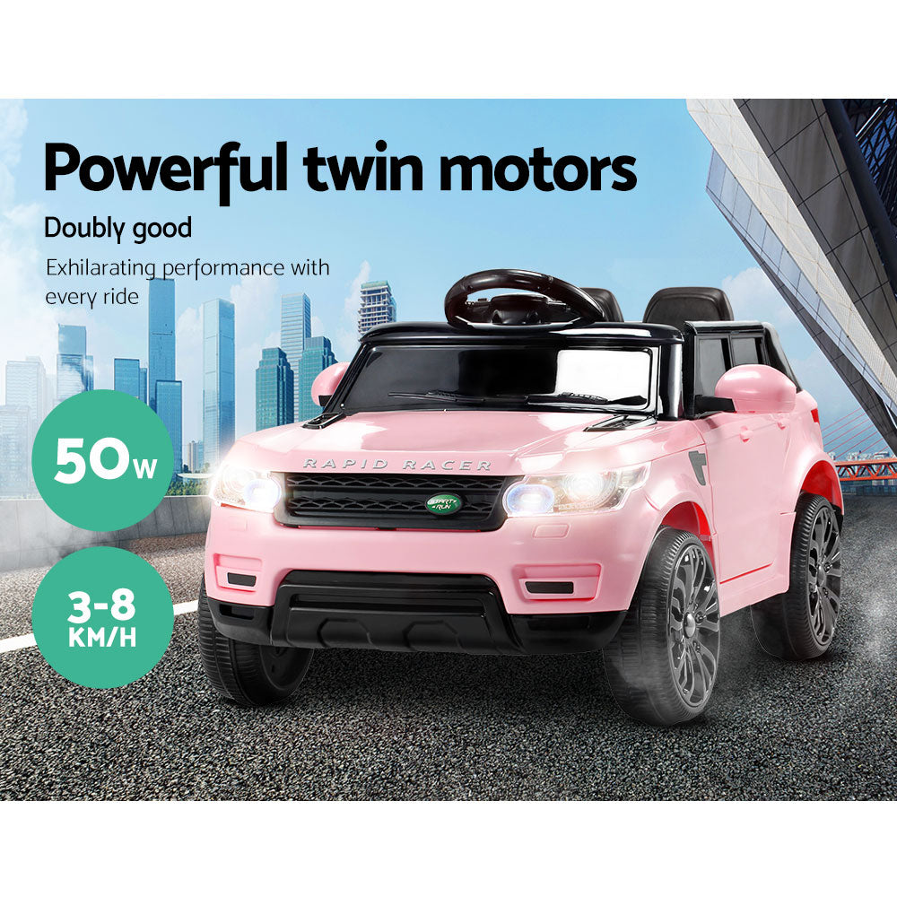 Marlook Kids Electric Ride On Car SUV Range Rover-inspired Cars Remote 12V Pink