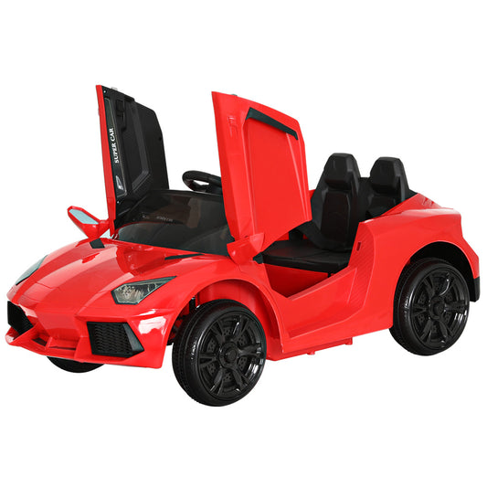 Marlook Kids Electric Ride On Car Ferrari-Inspired Toy Cars Remote 12V Red