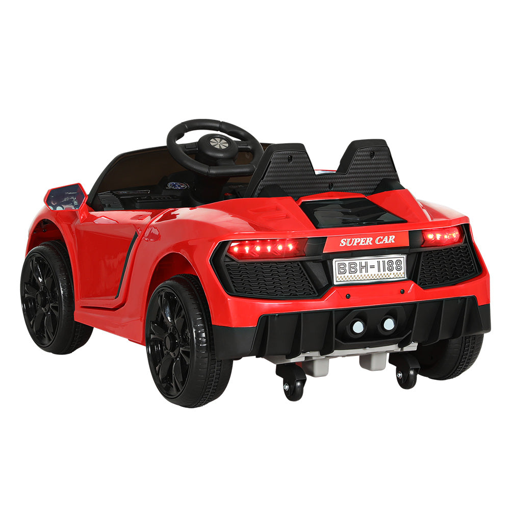 Marlook Kids Electric Ride On Car Ferrari-Inspired Toy Cars Remote 12V Red