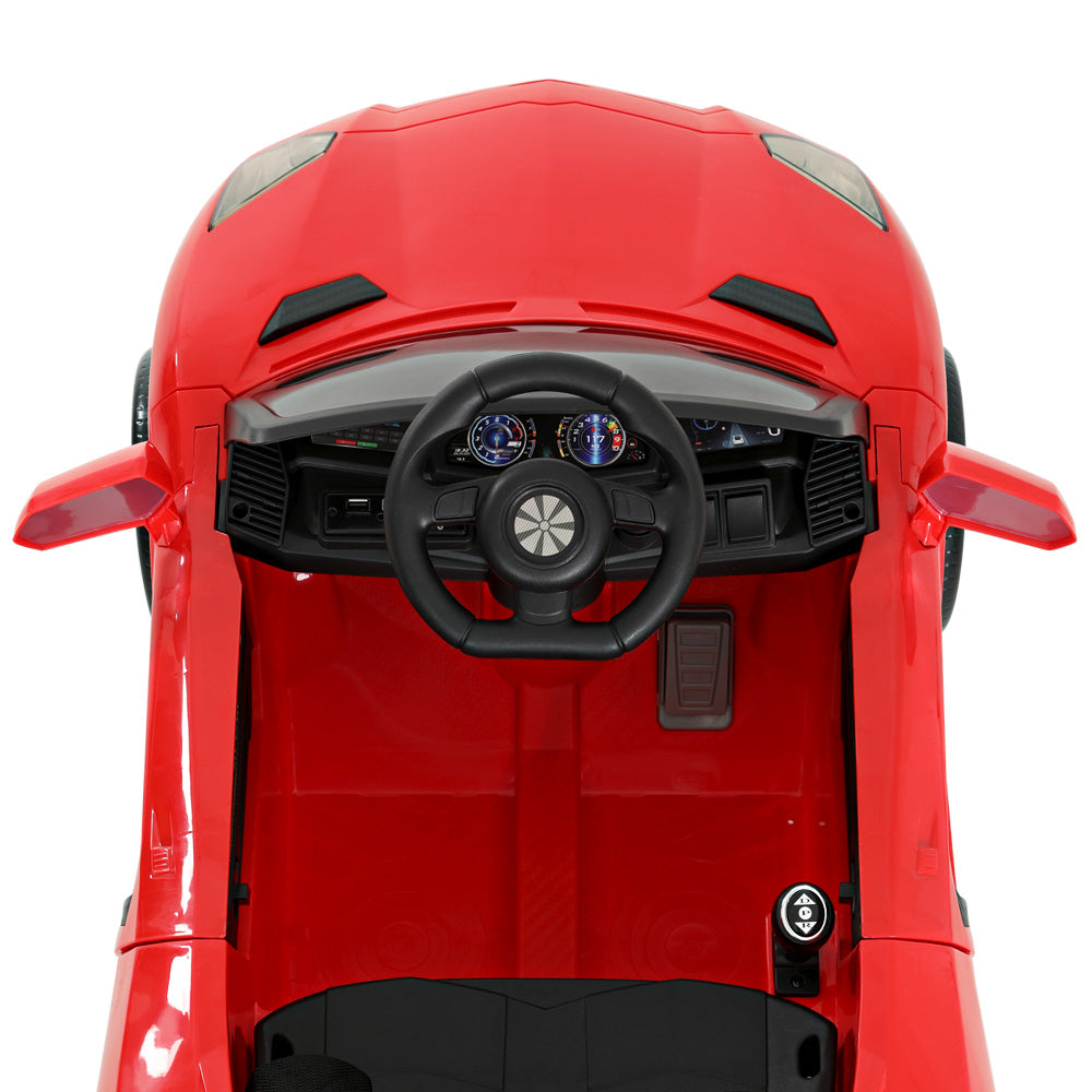 Marlook Kids Electric Ride On Car Ferrari-Inspired Toy Cars Remote 12V Red