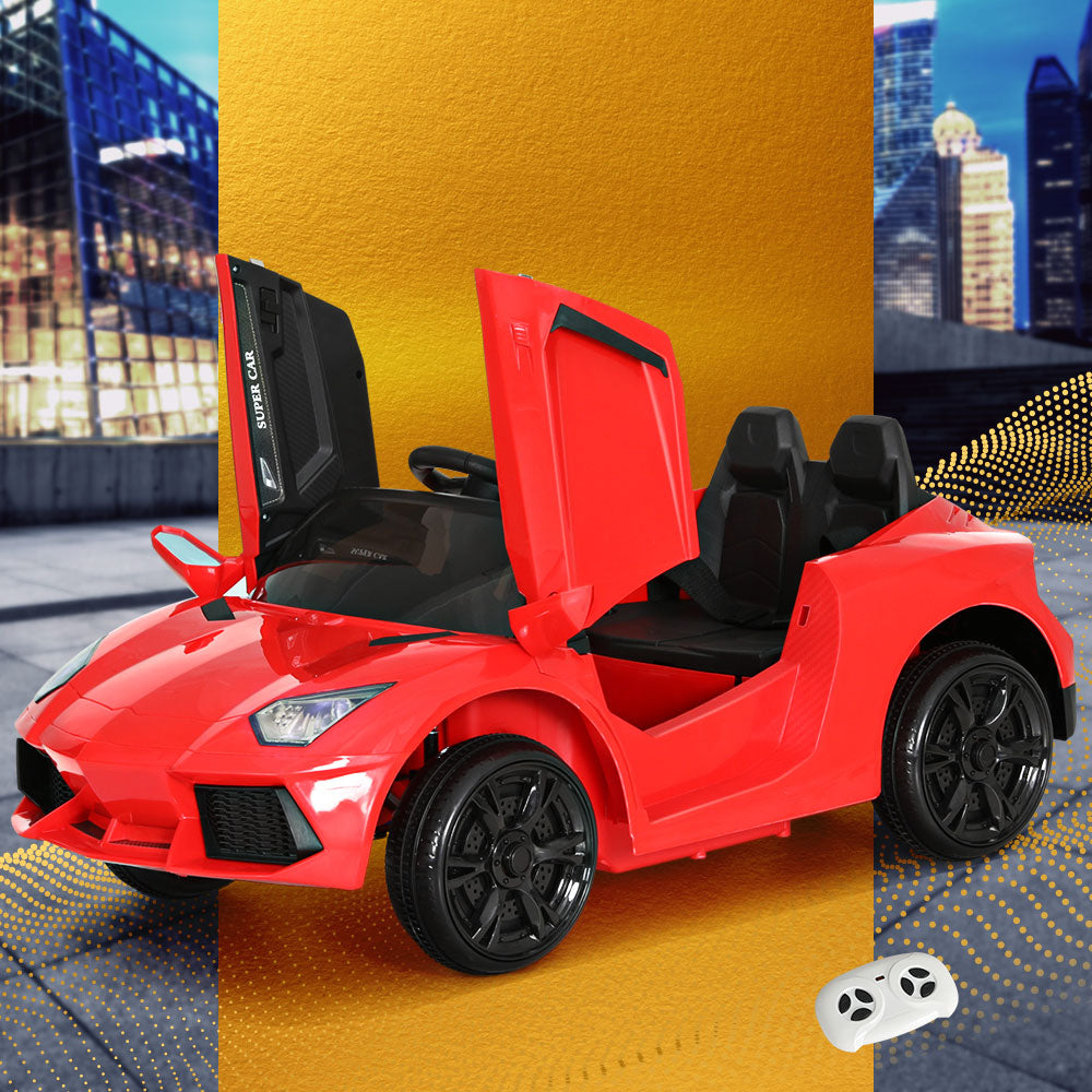 Marlook Kids Electric Ride On Car Ferrari-Inspired Toy Cars Remote 12V Red