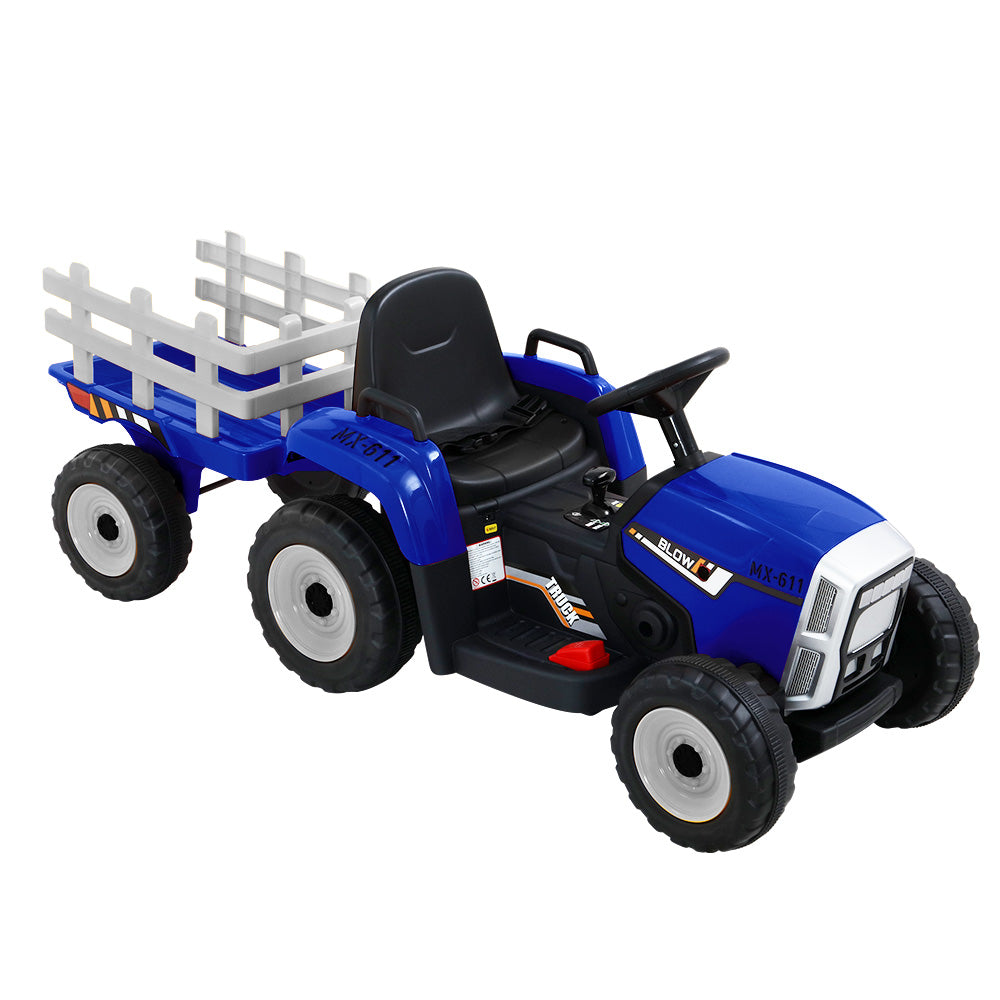 Marlook Kids Electric Ride On Car Tractor Toy Cars 12V Blue