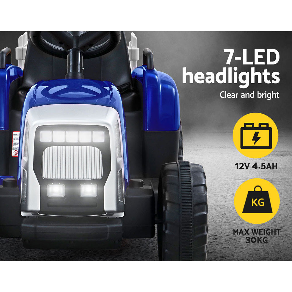 Marlook Kids Electric Ride On Car Tractor Toy Cars 12V Blue